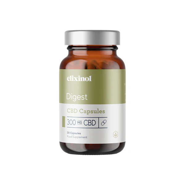 ELIXINOL 300MG CBD DIGEST CAPSULES - 30 CAPS